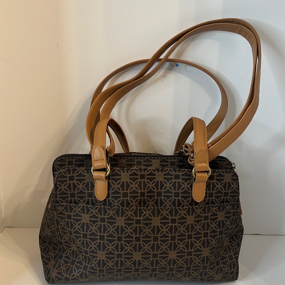 BROWN AND TAN HAND BAG - Picture 3 of 16